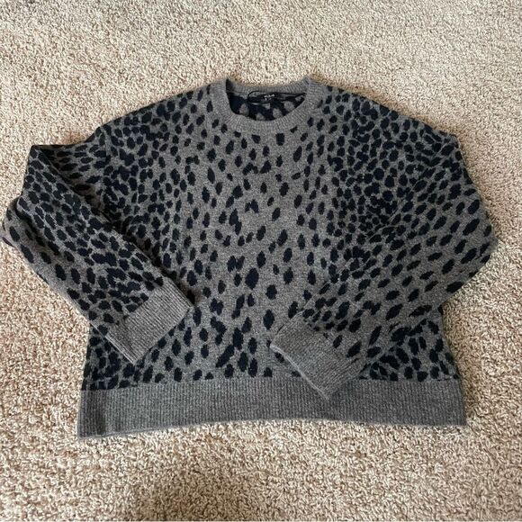 rails 'chance' wool gray and black sweater in dalmatian - Picture 5 of 5